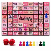 1PC Party Game Board Mat With Game Chess Pieces, Fun Interactive Party Prop Set, Fit For Game Night, Birthday Celebration, Family Get‑Together And Indoor Social Gatherings, Party Supplies,Birthday, Party Supplies - Party Game Supplies - View 9