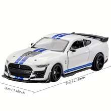 Bburago 1:64 2020 野马 Shelby GT500 白色合金模型车 - 白色 - 查看 6