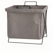 1pc Large Capacity Collapsible Laundry Basket Portable Dirty Clothes Hamper With Handles, Space Saving Foldable Storage For Bedroom, Bathroom, Travel, Dorm, Camping, Car, Office, Mother's Day Gift, Sturdy Reusable Multi-Use Laundry Hamper - White - View 5