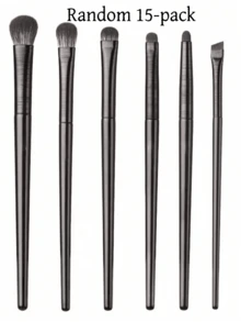 6/15pcs Brown Professional Makeup Brush Set, Including Blush Brush, Powder Brush, Eyeshadow Brush, Contour Brush, Concealer/Contour Brush, Gift For Women - Coffee Brown - View 4