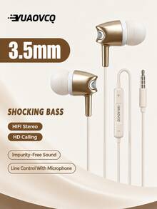 YUAOVCQ Earphone Tidur In-Ear Berkabel, Peredam Kebisingan Ganda, Isolasi Suara Fisik Ganda, Antarmuka 3.5mm atau Type-C, Kompatibel dengan Smartphone, Mikrofon Definisi Tinggi, Cocok untuk Panggilan, Komputer, dan Konsol Game - View 16