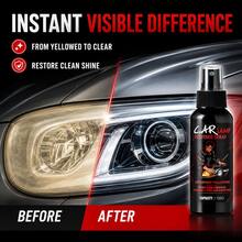 maxxauto Headlight Restoration Spray - Removes Yellowing, Scratches, Haze, And Cloudiness, Instantly Brightens Headlights - Suitable For Car Front And Rear Lights, Prevents Yellowing And Oxidation - Effective Renewal Solution - Capacity - View 6