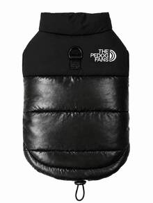 Winter Quilted Dog Vest, Sleeveless Warm Dog Clothes With Leash D‑Ring, Reflective Zipper Dog Jacket, Stand‑Collar Drawstring‑Adjustable Pet Apparel For Small, Medium And Large Dogs For Outdoor Trips - Black - View 8