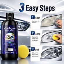 maxxauto Professional Headlight Restoration, An Easy-To-Use Headlight Maintenance Kit That Repairs Oxidized, Yellowed, And Hazy Car Headlights, Includes Polishing And Abrasive Materials - Effectively Enhances The Brightness Of Vehicle Lights - Capacity - View 8