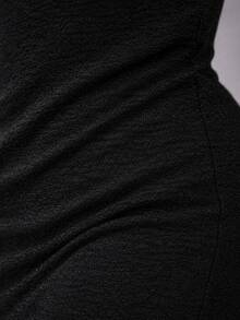 Plus Size Dresses - Black - View 4