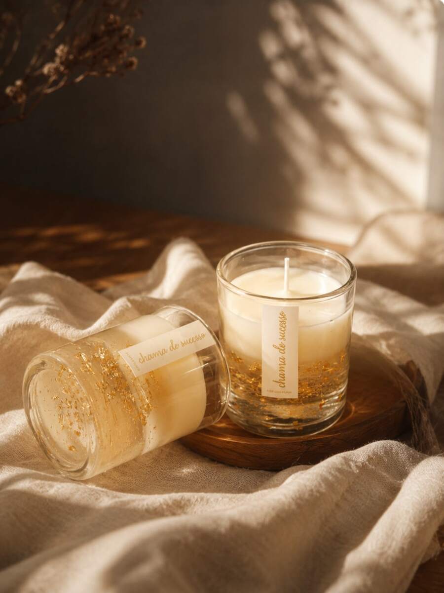 1pc Luxury Scented Candle Gift, Suitable For Birthday, Wedding, Thanksgiving And Christmas Decoration, Create Warm Atmosphere, Suitable For Home Decor And Graduation Gift, Long-Lasting Indoor Fragrance, Graduation Gift - Multiple Styles - View 1