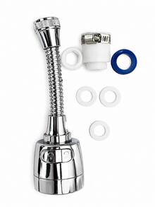 1pc Kitchen Faucet Extender, 360 Degree Swivel, Dual Spray Modes - Single Hole Installation, Sink And Shower Water-Saving Nozzle, Durable ABS Material, Round - Multiple Styles and Colors - View 11