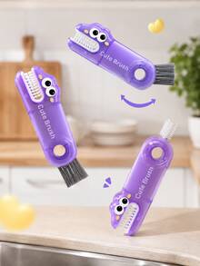 2 قطعة مجموعة فرشاة تنظيف بطانية الكوب 3 في 1، فرشاة تنظيف كوب الماء متعددة الوظائف، فرشاة زجاجة سفر محمولة، مناسبة للمساحات الضيقة، تغطي الشقوق، أداة تنظيف المطبخ المنزلي - متعدد الألوان - مشاهدة 9
