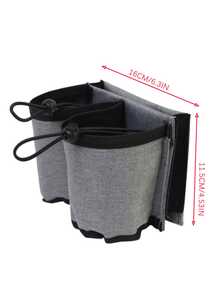 Multi‑Pocket Luggage Handle Storage Pouch, Portable Water Bottle Sleeve For Suitcase, Adjustable Luggage Binding Belt Travel Must‑Have Gear - Multicolor - View 12