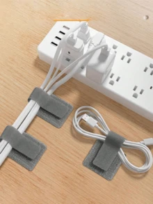 100 buah Pengikat Kabel Perekat Diri Nilon Tahan Lama, Pengikat Kabel Serbaguna Fleksibel untuk Rumah & Kantor, Cocok untuk Rumah dan Kantor, Digunakan untuk Manajemen Kabel Komputer, Pengatur Kabel Meja, Merapikan Kabel, Pengikat Kait dan Loop (Warna dan Gaya Acak) - Gaya acak - View 3