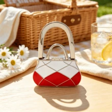 Painted Colorful Oil Painting Foldable Portable Dual-Use Handbag Hook Desk Edge Storage Bag Hook Bag Hook Gift Craft - Multicolor - View 12