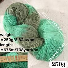 LIRISNLY 100% Wool Yarn 250g Gradient Color Hand‑Knitting Yarn Soft Warm Segment Dye Yarn For Sweater Scarf DIY Crochet Crafts - Multicolor - View 6