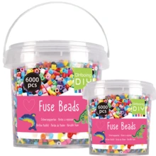DHboying Iron-On Fuse Beads, Mixed Color Series, 6000 Beads Per Barrel, For Jewelry Making, DIY Decor & Creative Crafts - Perler Beads - View 2
