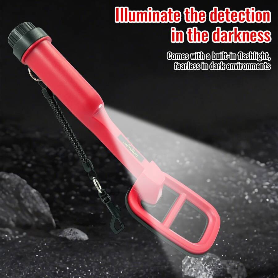 High Precision TC-120 Handheld Metal Detector, Portable Treasure Hunting Device With LED Flashlight, For Searching Coins, Gold And Silver Jewelry, Battery Not Included - Multicolor - View 1