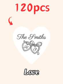 10/20/40/60/90/120/150/300pcs Personalized Cardboard Coasters Minimalist Line Art Custom Name & Date Drink Coasters Square/Round/Heart Shape Suitable For Wedding Reception, Bridal Shower, Birthday Dinner, Christmas Party Table Decor Favors - Multicolor 4 - View 10