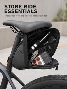 Premium Bicycle Tail Bag With Anti-Sway Stabilizing Strap, Waterproof Bicycle Saddle, Professional Rider Compact Saddle Storage, Suitable For Daily City Commuting And Long-Distance Touring, Sports Cycling Wedge Bag, Bicycle Bag And Pannier. - Multicolor - View 6