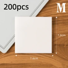 50 Sheets Colorful Transparent Sticky Notes - 3 Different Sizes, Transparent Waterproof Self-Adhesive Sticky Notes, Suitable For Books, Notes, Memos, Etc., Visible Sticky Notes, Perfect For School, Office And Back To School Season. School Supplies - Transparent - View 13