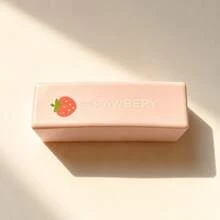 Soft & Moist Strawberry Milk Bar Slow Rebound Butter Stick Squeeze Toy, Stress Relief Desk Decor, Birthday/Valentine's Day Gift - Baby Pink - View 5