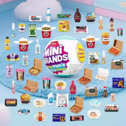 ZURU 1pc Mini Fridge Surprise Egg Blind Box, Mini Food Collectible, Miniature Fridge Mini Brands Toy Ball