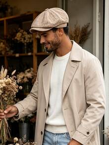 1 buah Topi Newsboy Linen Warna Polos, Tahan Angin, Perlindungan Matahari, Perlindungan UV, Desain 3D, Dapat Dilipat, Modis, Serbaguna, Elegan, Lembut & Nyaman, Bernapas, Multifungsi, Menarik, Melangsingkan Wajah, Cocok Untuk Pantai, Jalan-jalan, Mendaki, Bersepeda, Bepergian, Berkomuter, Aktivitas Luar Ruangan, Jalanan, Kencan, Trekking dan Berbagai Acara - MultiWarna - View 3