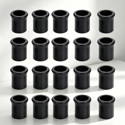 Set Of 20 Rubber Mouth Guard Fittings For Pipe Stems, Small Replacement Components For Pipe‑Stem End Mounting.