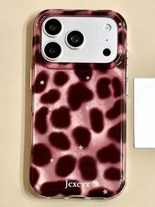 Luxury Autumn Brown Leopard Print Glitter Ice Phone Case, Compatible With IPhone 18 Pro Max 18 Pro 17 Pro Max 17 Pro 17 16 Pro Max 16 Pro 16 15 Pro Max 15 Pro 15 14 Pro Max 14 Pro 14 13 Pro Max 13 Pro 13 12 Pro Max 12 Pro 12 11, Fashion Shockproof Anti-Drop Phone Case - Pink Brown Leopard Print - View 7