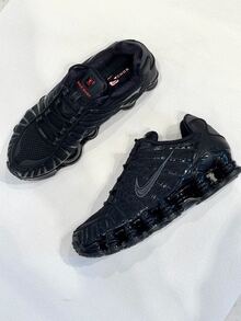 NikeShox TL Series Classic, Comfortable And Versatile GS Low-Top Running Shoes, Black, Same Style For Men And Women - Black - View 2