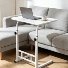 1 Set 50*30cm Minimalist Adjustable Height Mobile Side Table, Portable Folding Table For Bedroom, Living Room, Indoor And Outdoor Use, Laptop Stand, Home Office Furniture, Small Space Multi-Functional Tray Table - Multicolor - View 13