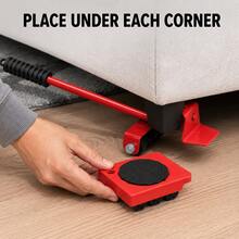 Heavy‑Duty Furniture Moving Tool Set, 360° Swivel Universal Wheel Furniture Mover Dolly, Labor‑Saving Lifter Tool For Moving Sofa Bed Refrigerator Large Household Appliances - Multi-color - View 10