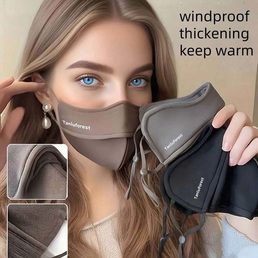Unisex Thickened Winter Face Mask, Suitable For Outdoor Cycling, Sports, Golf And Other Occasions, Breathable And Windproof - Also Suitable For Women - Multicolor - View 1
