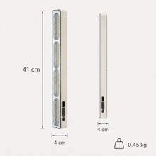 Lámpara LED recargable 6 modos de luz, linterna y alerta, 4 formas de fijación, para camping y emergencias - Albaricoque - Ver 9
