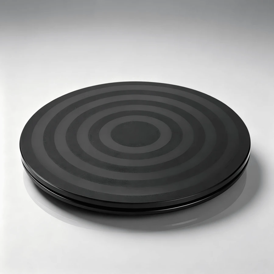 360‑Degree Rotating Swivel Platform, 20 Cm Size, Steel Ball‑Bearing Turntable Plate, Rotating Stand For TV, Monitor, Craft Projects And Display Ornaments. - Black - View 1