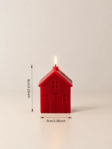 Assorted Styles Scented Christmas Candle Centerpiece Set, Made Of Soy Wax And Paraffin, Red Slender Gear Candles, Exquisite Design, Suitable For Home Decor, Christmas Gift, Women's Gift, Winter Gift, Best Friend Gift - Claret - View 10