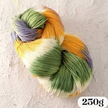 LIRISNLY 100% Wool Yarn 250g Gradient Color Hand‑Knitting Yarn Soft Warm Segment Dye Yarn For Sweater Scarf DIY Crochet Crafts - Multicolor - View 17
