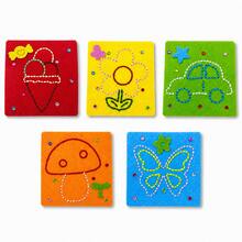 1/3/5pcs Kids DIY Felt Sewing Material Kit, Car Mushroom Flower Ice Cream Butterfly Patterns, Hand-Eye Coordination Fine Motor Skills Training Handmade Toy - Multicolor - View 15