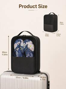 Large Capacity Travel Shoe Storage Bag, Portable Shoe Organizer Bag With Handle And Back Pocket, Multi-Purpose Travel Shoe Bag, Suitable For Travel, Business Trip, Camping And Daily Storage - Multicolor - View 5