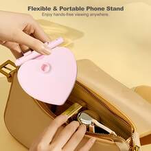 Adjustable Phone Stand With Heart-Shaped Holder, Desktop Adjustable Foldable Telescopic Phone Stand, Flexible And Portable, Perfect For Office And Home Use, Great Gift Choice, Suitable For Selfies, Universal Compatible With Phones And Tablets - Multi-color - View 7