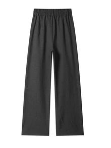 Men's Solid Color Straight Leg Casual Pants With Pockets, Suitable For Daily Commute And Vacation - Black - View 3