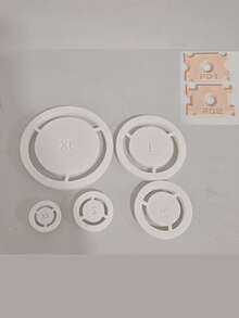 Set 5/7 buah Alat Penjepit Kaki Keramik - Cetakan Kaki Keramik, Alat Bantu Kerajinan Keramik DIY. Penyejajar Alas Tanah Liat, Untuk Keramik, Tekanan Kaki Merata, Cocok Untuk Mangkuk Keramik, Cangkir dan Proyek Roda Putar. - MultiWarna - View 7