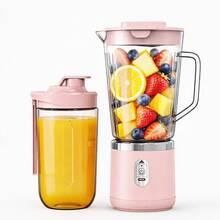 SINRAY Upgraded Electric Juicer: Wireless Portable 800ml Desktop Blender, High Power, Built-In 1500mAh Rechargeable Battery, Detachable Cup Body, Easy Cleaning Design. Suitable For Making Fresh Homemade Juice, Ideal For Home Kitchen And Office - Multicolor - View 12