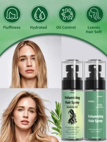 豐盈髮造型噴霧 | 造型噴霧 | 防毛躁髮噴霧 | 豐盈造型噴霧，含蓖麻油與水解纖維蛋白，無黏膩感，持久豐盈、彈性與定型力，適合萬聖節造型，80ml/2.705fl.Oz - 正裝+正裝 3 - 查看 3