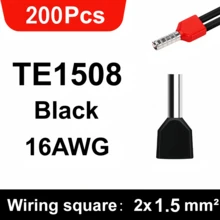 CHENXEE 200/700 buah Terminal Ferrule Ujung Kawat Ganda, 22-10AWG 0.5-6MM² Pin Konektor Kawat Ganda Listrik untuk Konektor Kabel, Terminal Tabung Ganda Berbentuk Pipa Ganda yang Ditekan Dingin, Mudah Digunakan untuk Koneksi Kabel - TE - View 13