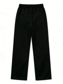 Men's Casual Versatile Wide Leg Printed Long Pants, Suitable For Travel, Dating, Hiking - Black - View 4