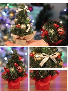3 buah Pohon Natal Mini 7,87 Inci, Dekorasi Meja yang Ideal, Cocok untuk Pajangan Jendela Toko, Pesta di Rumah, Acara Perusahaan, Pemberian Hadiah, dan Dekorasi Jalanan - MultiWarna - View 5