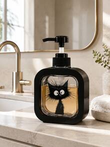 500ML Cartoon Cat/Pumpkin Transparent Travel Pump Dispenser Bottle, Aromatherapy Travel Bottle, Refillable Container, Halloween Gift/Christmas Gift - Multiple Styles - View 14