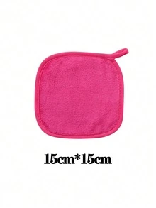12/6/3/1pc Reusable Microfiber Makeup Remover Pads, Edged‑Design Soft Washable Facial Cleansing Pads, Portable‑Loop Design Cosmetic Pads For Makeup Removal, Beauty Supplies For Home & Travel Use - Multicolor - View 5