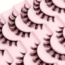 20 Pasang Ekstensi Bulu Mata Volume Rusia DD Curl Realistis Lembut dan Longgar Strip Bulu Mata untuk Riasan Harian Pesta Kencan Hadiah Ideal untuk Anak Perempuan dan Wanita - View 5
