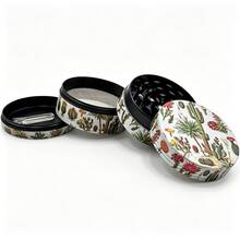 Premium Zinc Alloy Grinder -50mm UV Printed Exotic Desert Cactus Pattern Print, Efficient Spice Grinder, Vanilla Crusher, Suitable For Daily Use, Exquisite Gift For Men And Women, Christmas Gift Choice, Best Gift Option - View 2