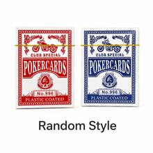 Vintage Poker Cards Set, No.996 Plastic Coated Playing Cards, Red & Blue Classic Design Deck, Retro Motorcycle Pattern Card Game Set, Party Entertainment Gift - Multicolor - View 12