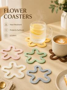 1pc New Silicone Heat-Resistant Mat, Anti-Scald Table Mat, Home Use Dish Pad, Placemat, Clay Pot Mat, Bowl Mat, Dining Table Mat, Cup Coaster - View 4